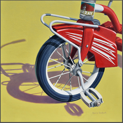 Retro Red Tricycle - Nance Danforth Paintings